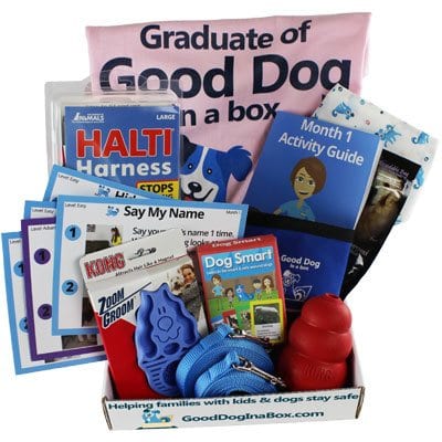 Good Dog in a Box Full Family Dog Training Subscription